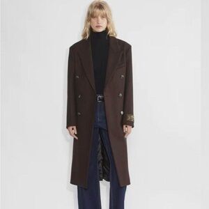 Aritzia Bitter Brown Symphony Coat NWOT